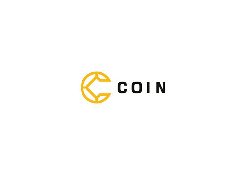 Crypto Coin With Initial Letter C Logo Design Illustration