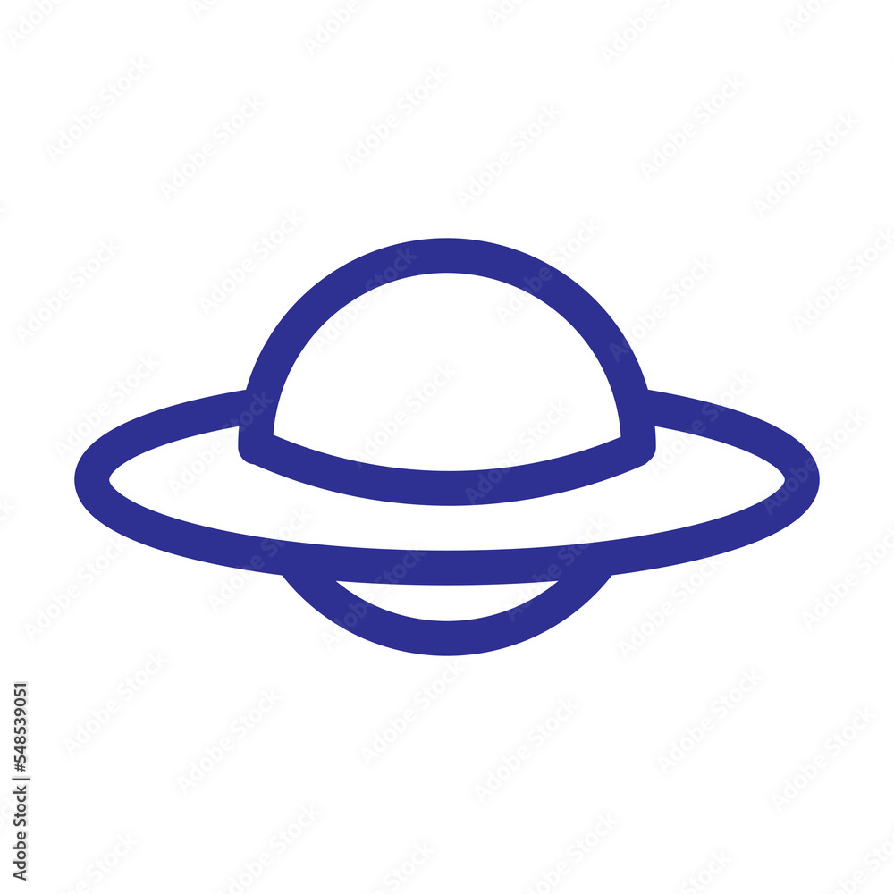 Poster Ufo icon design for space design element theme