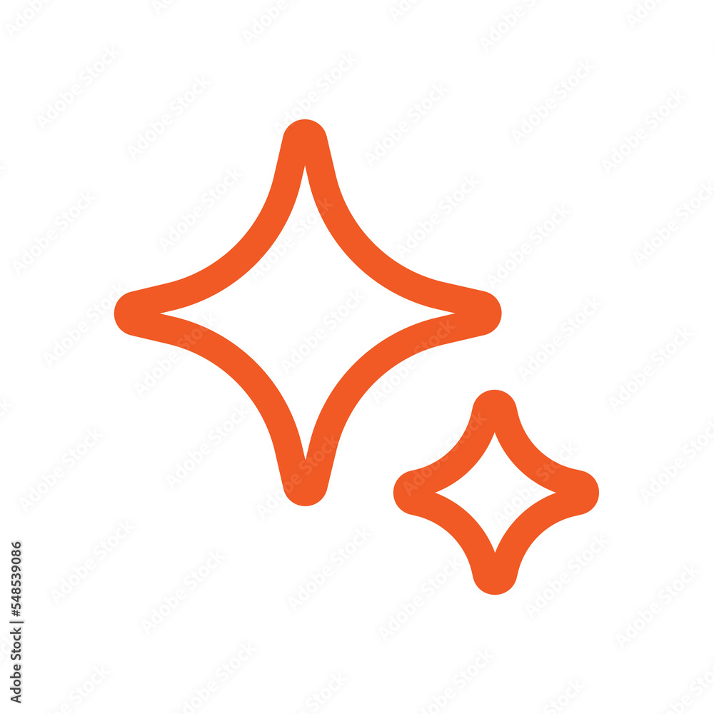 Poster star icon design for space design element theme