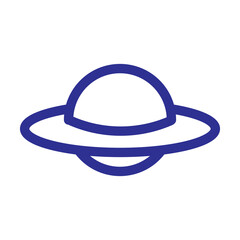 Ufo icon design for space design element theme