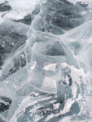 melting ice on the ice
