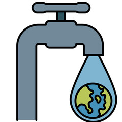 save water line icon