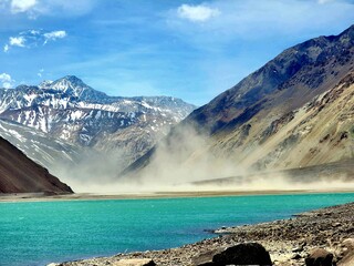 Inca Lagoon in Santiago de Chile