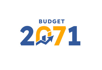 Budget 2071 logo design, 2071 budget banner design templates vector