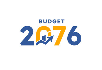 Budget 2076 logo design, 2076 budget banner design templates vector