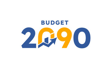 Budget 2090 logo design, 2090 budget banner design templates vector