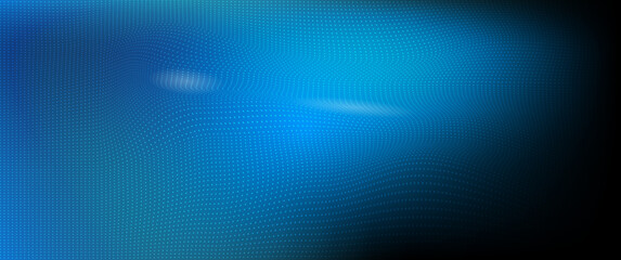 Obraz premium Technology futuristic circuit digital, 3d abstract sci-fi user interface concept with gradient dots and lines. artificial intelligence. abstract vector background. blue light digital effect corporate 