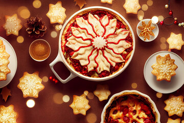 Fototapeta premium Christmas dinner