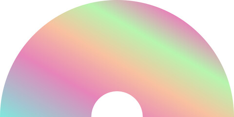 Holographic Shape Decorative Element Vector