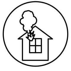  house fire icon