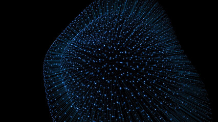 radiation abstract color blue star