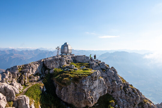 the top of the southern Grigna on a summer morning