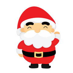 Cute Christmas Santa Claus Illustration Vector Clipart