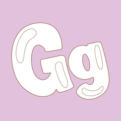 Alphabet G For Digital Stamp