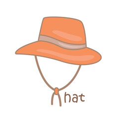 Alphabet H For Hat Illustration Vector Clipart 