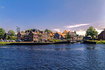 Fototapeta na wymiar Alkmaar in the Netherlands - picturesque water channels