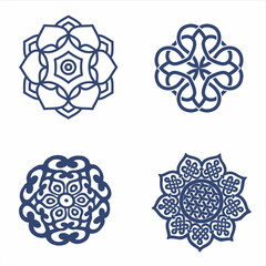set of mandala for design