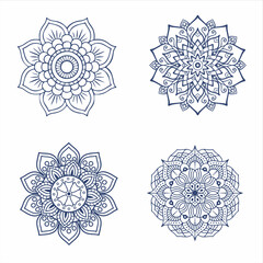 set of mandala for design