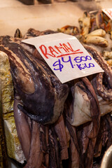 Seafood at the Central Market (Mercado Central) in Santiago de Chile