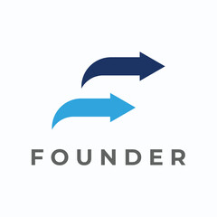 Financial and career creative growth and progress logo design with arrow direction sign. Logo for business,progress and career symbol.