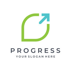 Financial and career creative growth and progress logo design with arrow direction sign. Logo for business,progress and career symbol.