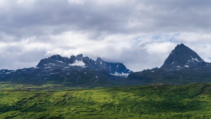 Scenic shot of the Thompson Pass in Valdez, Alaska