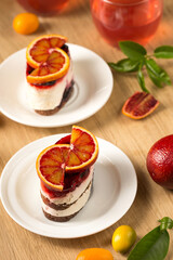Delicious mousse dessert