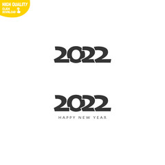 Creative Happy New Year 2022 Logo Design