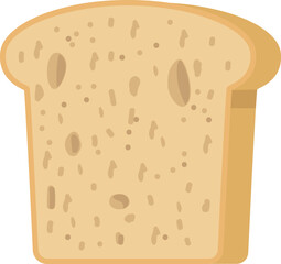 Toast icon. Wheat bread slice. Bakery product