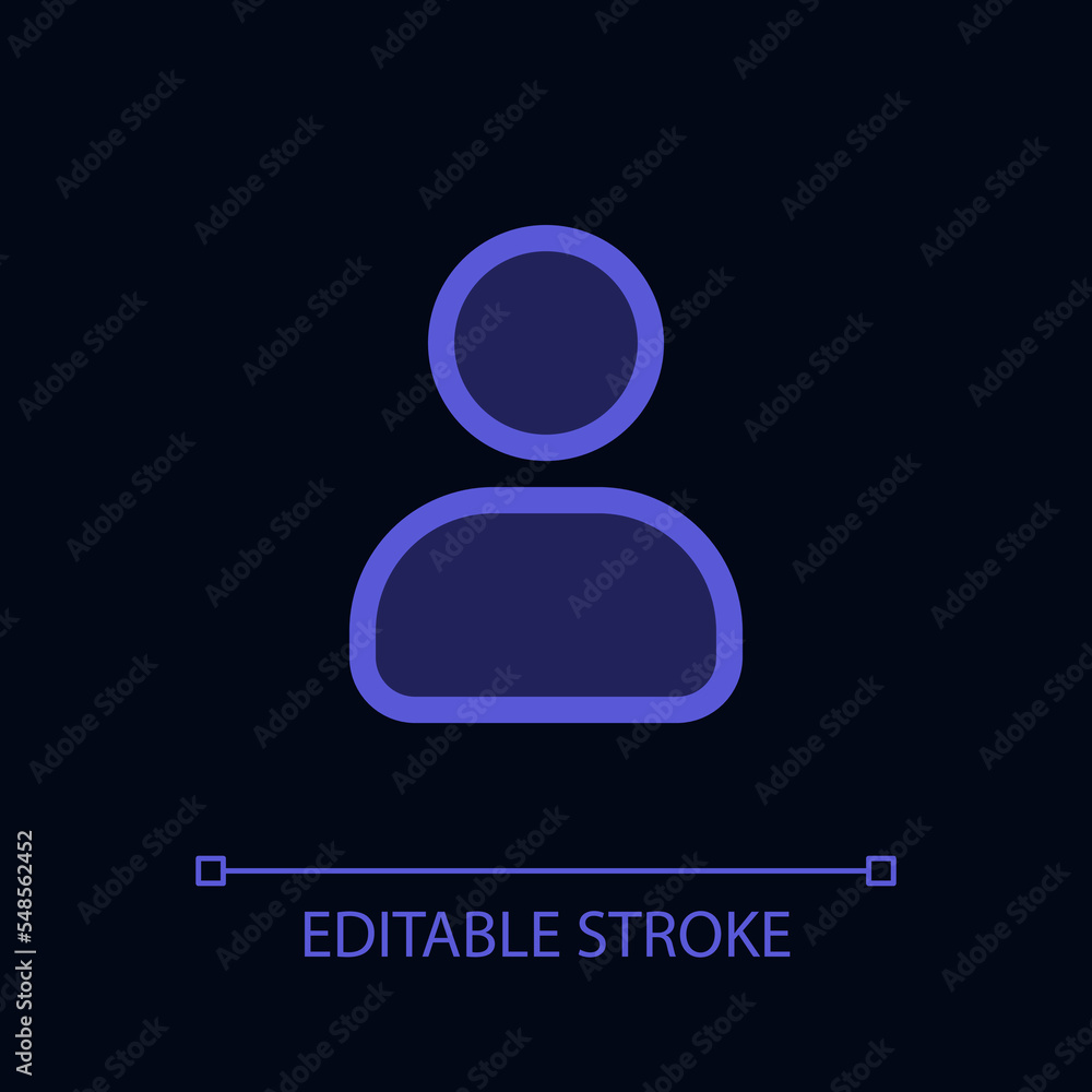 Poster contact pixel perfect glassmorphism ui icon for dark theme. address book. color filled line element 