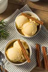 Homemade Christmas Eggnog Ice Cream