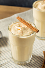 Frozen Creamy Eggnog Milkshake