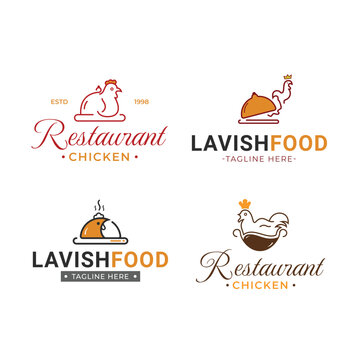 Restaurant logo pack - chicken logo set