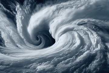 ouragan, tempête, tornade ou cyclone vu du ciel