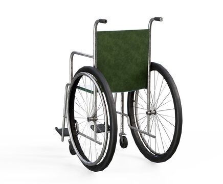 Wheelchair  a 3d render illustration