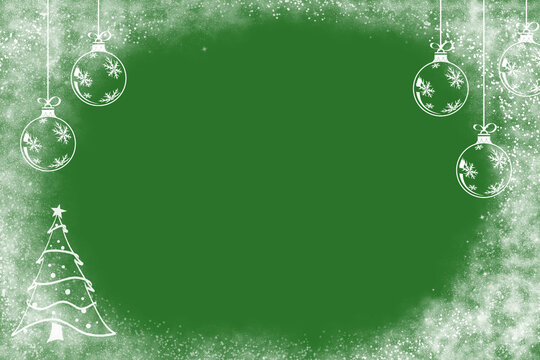 christmas background with christmas balls
