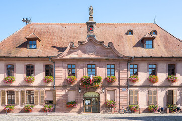 Town hall in Bergheim, Alsace, France