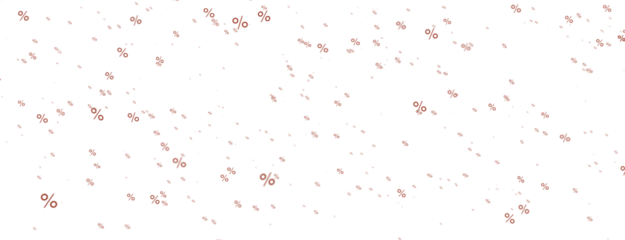 percent shopping digital in hand 3d.