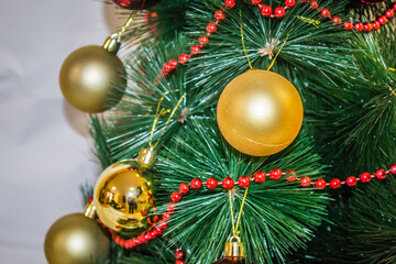 Obraz na płótnie Canvas New Year decorations for the Christmas tree.