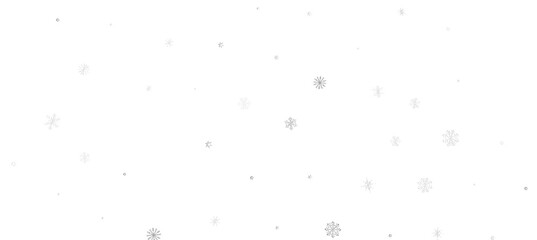 With Realistic Snowflakes Overlay On Light Silver Backdrop. Xmas Holidays