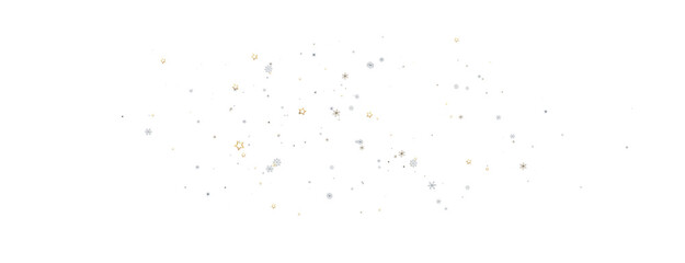 Snowflakes and bokeh lights on the blue Merry Christmas background. 3D render