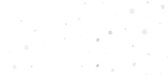 With Realistic Snowflakes Overlay On Light Silver Backdrop. Xmas Holidays