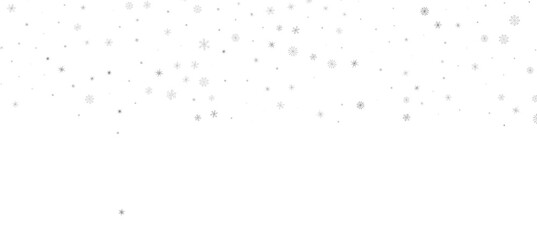 Snowflakes Falling On Snow - Winter Banner