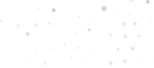 With Realistic Snowflakes Overlay On Light Silver Backdrop. Xmas Holidays