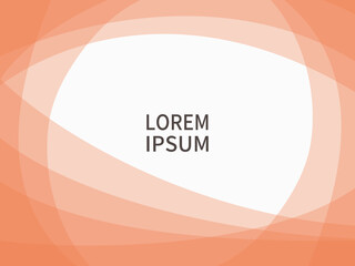 シンプルな幾何学的な背景イラスト。オレンジの温かみのあるイメージ