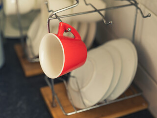 red cup of coffee