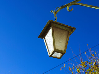 street lamp on sky