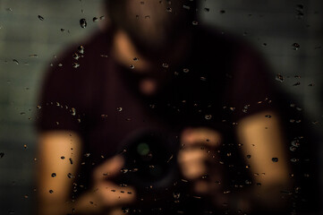 portrait photographer with camera