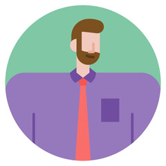 businessman flat icon