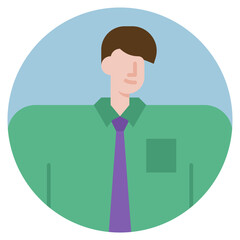 businessman flat icon